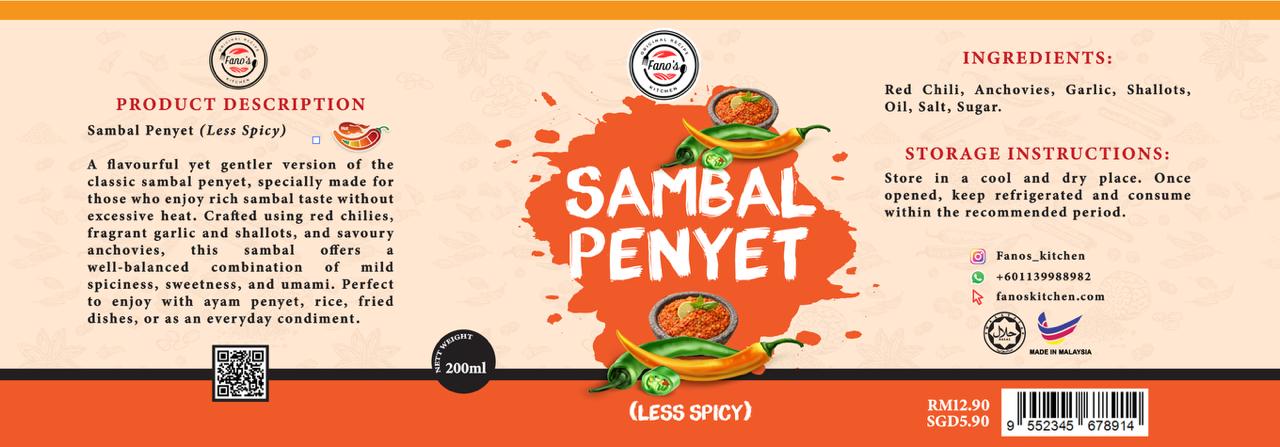 Sambal Penyet Less Spicy
