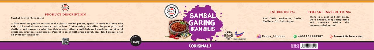 Sambal Garing Ikan Bilis